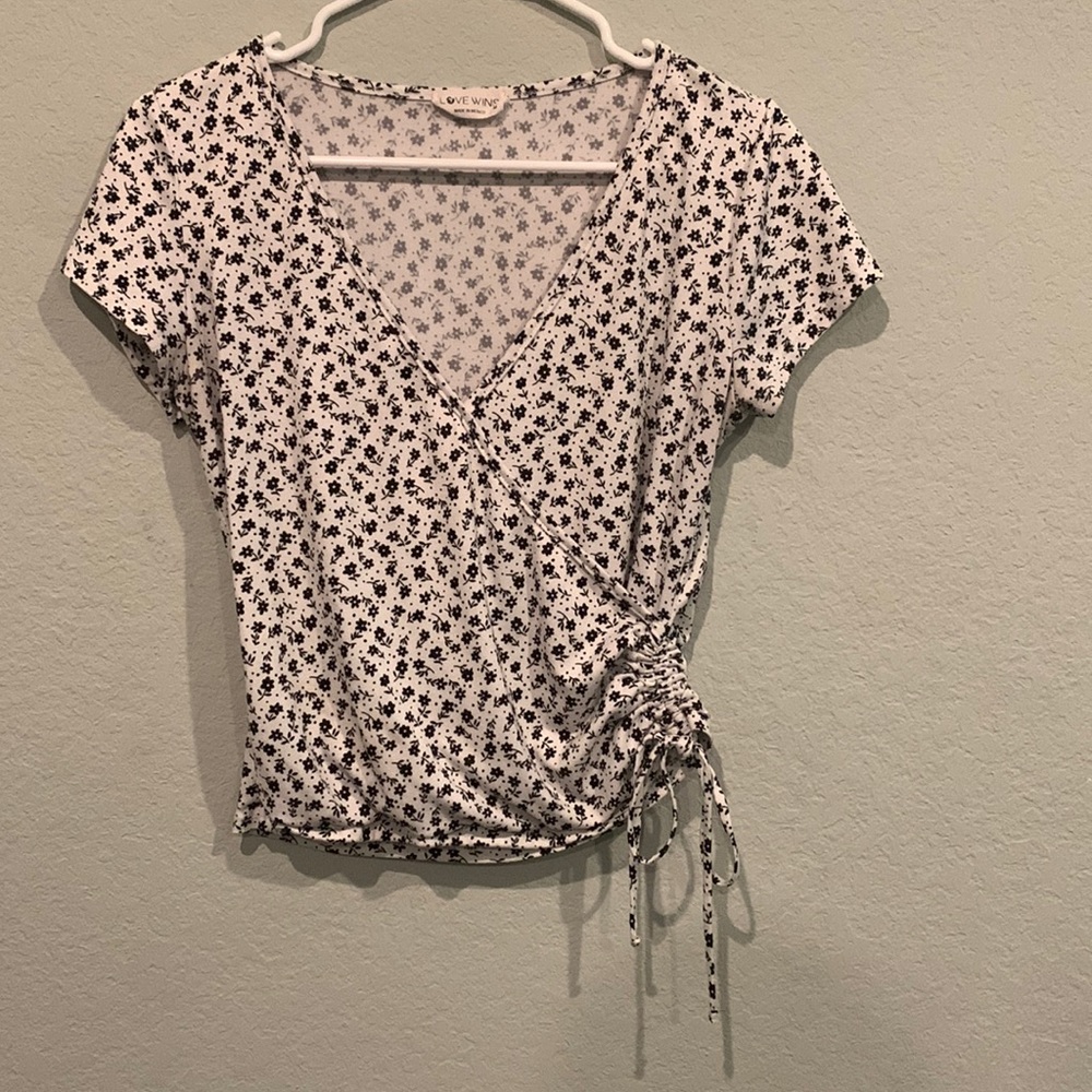 Cute v shape ‘Love Wins’ shirt